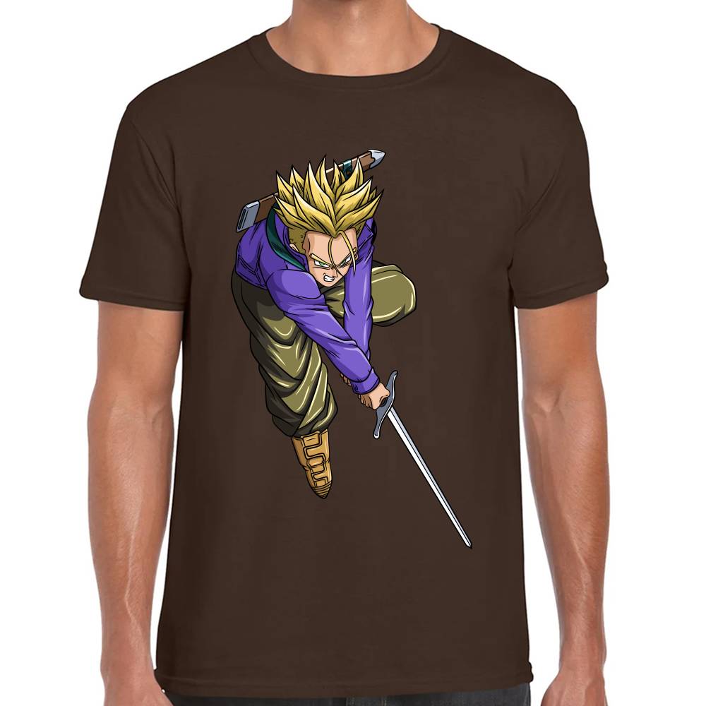 Playera Dragon Ball Trunks Cortando Algodón Premium #0002884