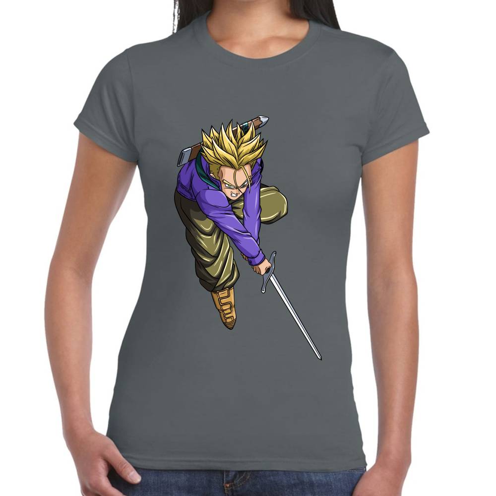 Playera Dragon Ball Trunks Cortando Algodón Premium #0002884