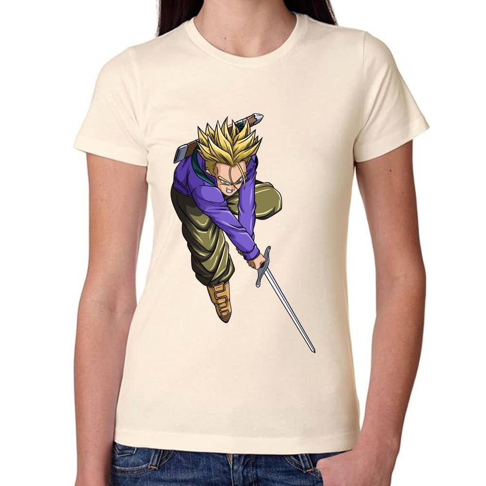 Playera Dragon Ball Trunks Cortando Algodón Premium #0002884