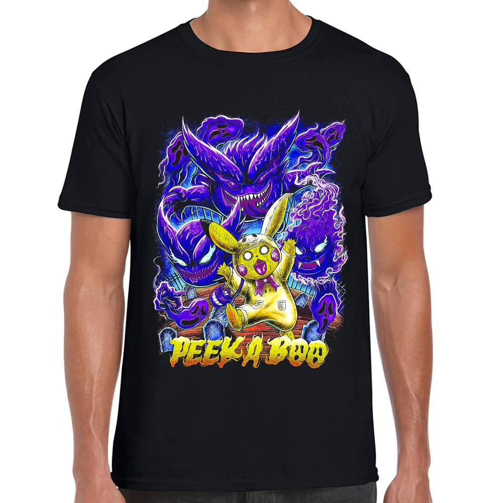 Playera Pokemon Gengar Peek A Boo Algodón Premium #0002885 Imagen principal del producto