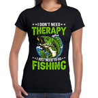 Playera La Pesca es Terapia Algodón Premium #0002888