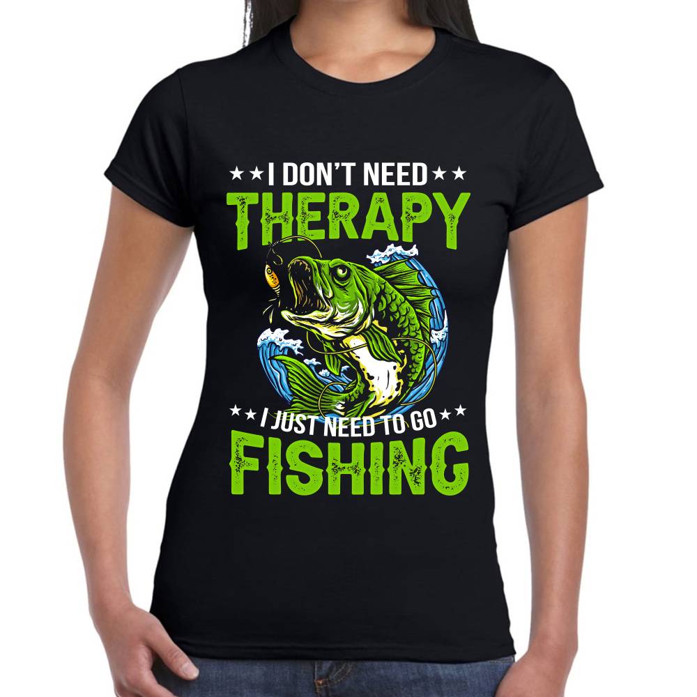 Playera La Pesca es Terapia Algodón Premium #0002888
