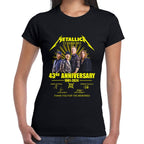 Playera Metallica 43 Aniversario Algodón Premium #0002893
