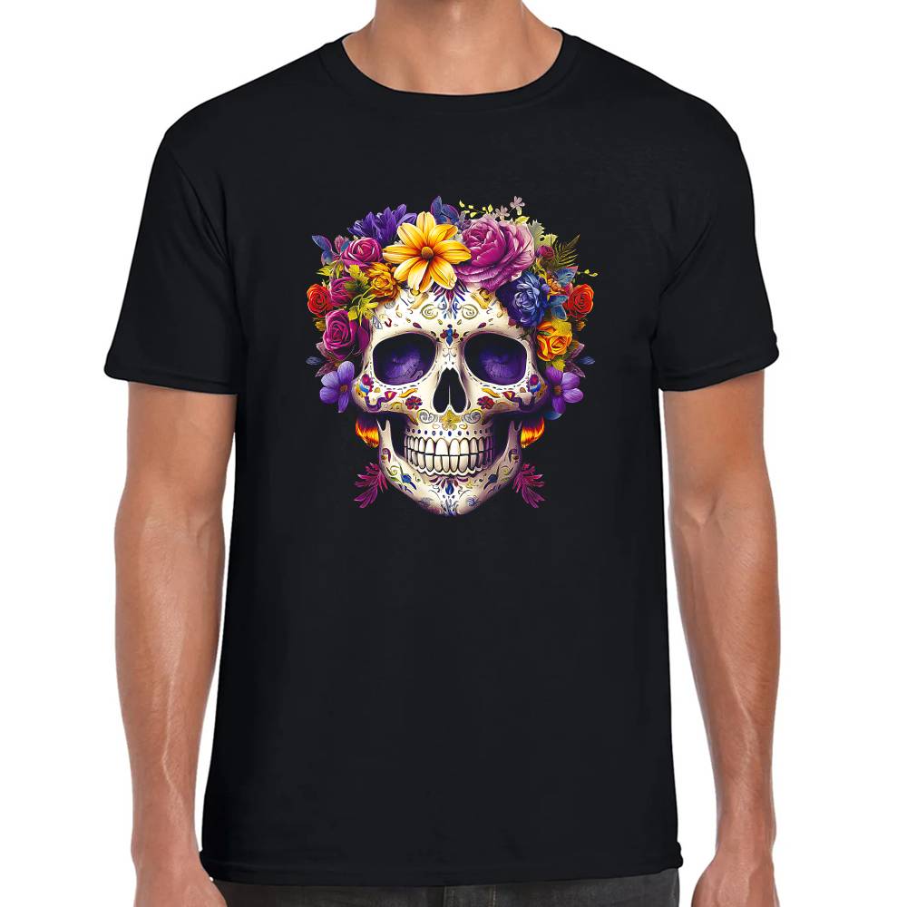 Playera Calavera Dia de Muertos Mexico Algodón Premium #0002896