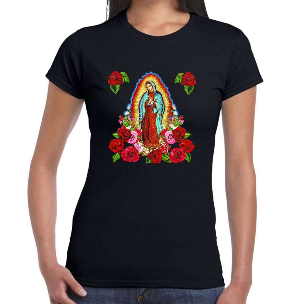 Playera Virgen de Guadalupe Algodón Premium #0002901 Imagen secundaria del producto