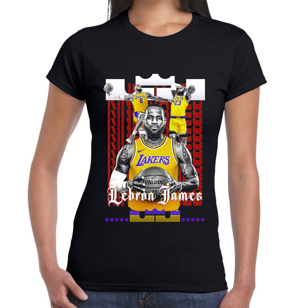 Playera LeBron James Angeles Lakers Algodón Premium #0002905 Imagen secundaria del producto