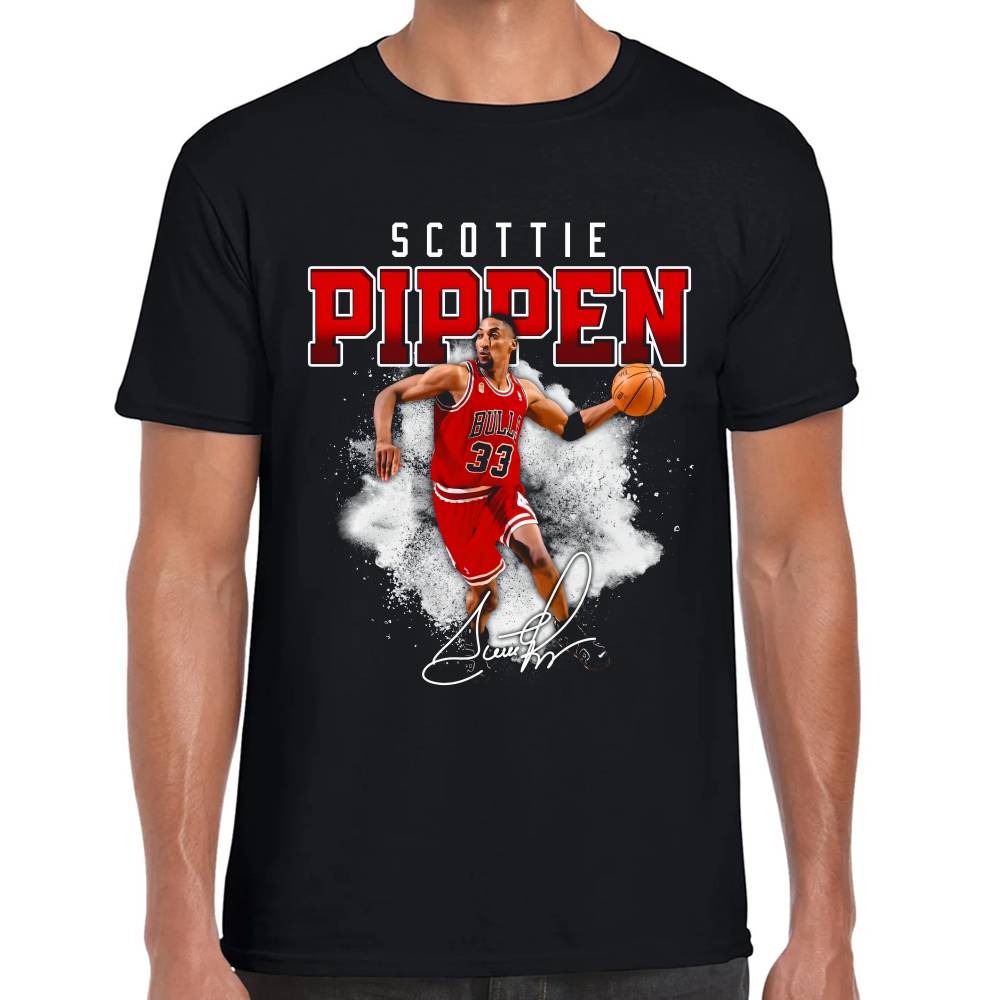 Playera NBA Chicago Bulls Scottie Pippen Algodón Premium #0002909 Imagen principal del producto