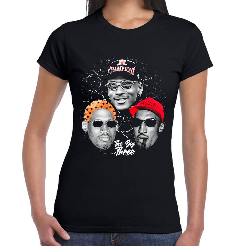 Playera Chicago Bull Big Three Algodón Premium #0002911 Imagen secundaria del producto