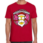 Playera Los Simpsons Navidad Ho Ho Homero Algodón Premium #0002912