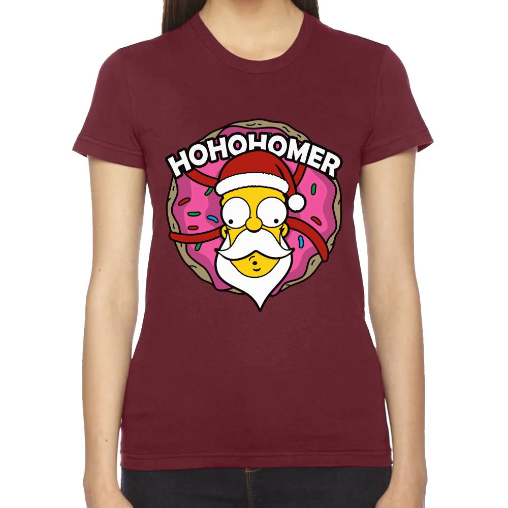 Playera Los Simpsons Navidad Ho Ho Homero Algodón Premium #0002912