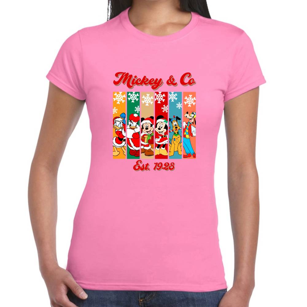 Playera Navidad Disney Algodón Premium #0002916
