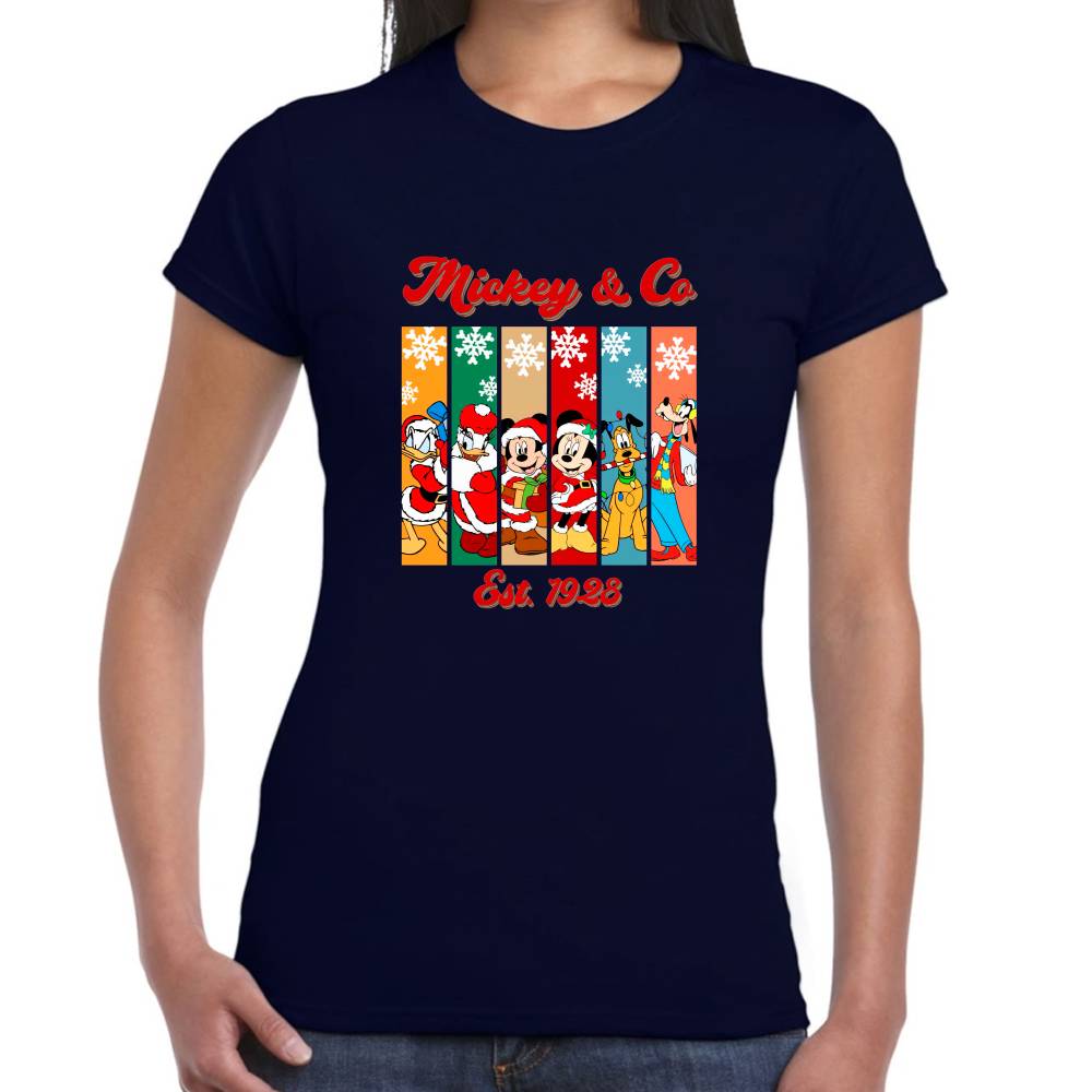 Playera Navidad Disney Algodón Premium #0002916