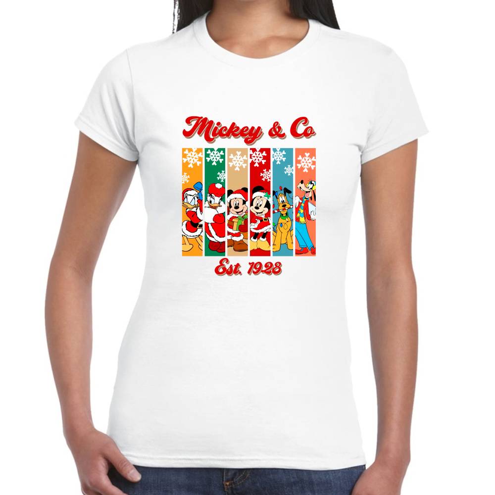 Playera Navidad Disney Algodón Premium #0002916