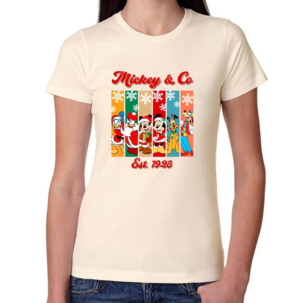 Playera Navidad Disney Algodón Premium #0002916