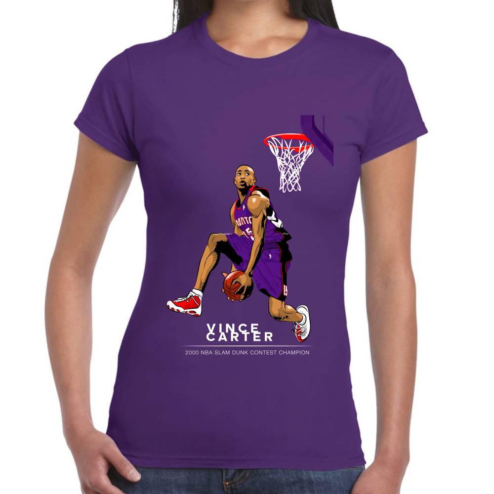 Playera NBA Raptors de Toronto Vince Carter Campeon Clavadas #0002918