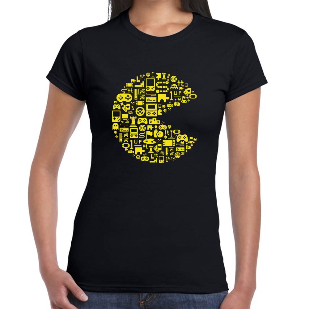 Playera Pac-Man Control Game Algodón Premium #0002922 Imagen secundaria del producto