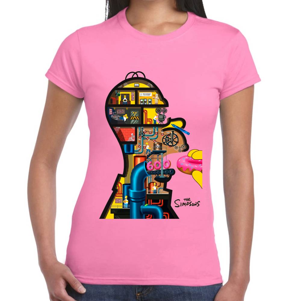 Playera Los Simpons Homero 600 Algodón Premium #0002923
