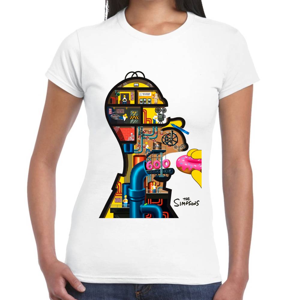 Playera Los Simpons Homero 600 Algodón Premium #0002923