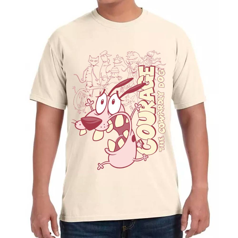 Playera Coraje El Perro Cobarde Algodón Premium #0002924