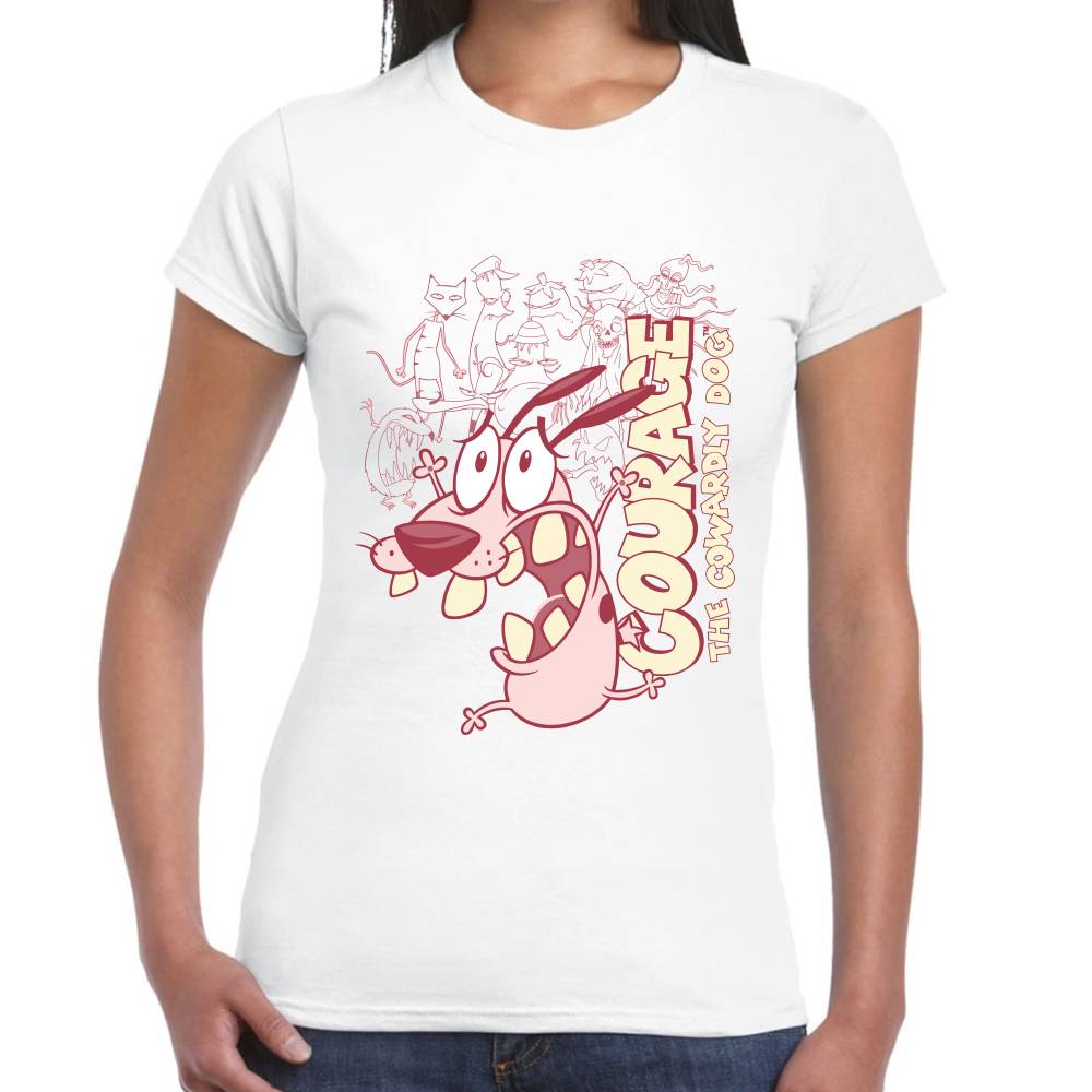 Playera Coraje El Perro Cobarde Algodón Premium #0002924