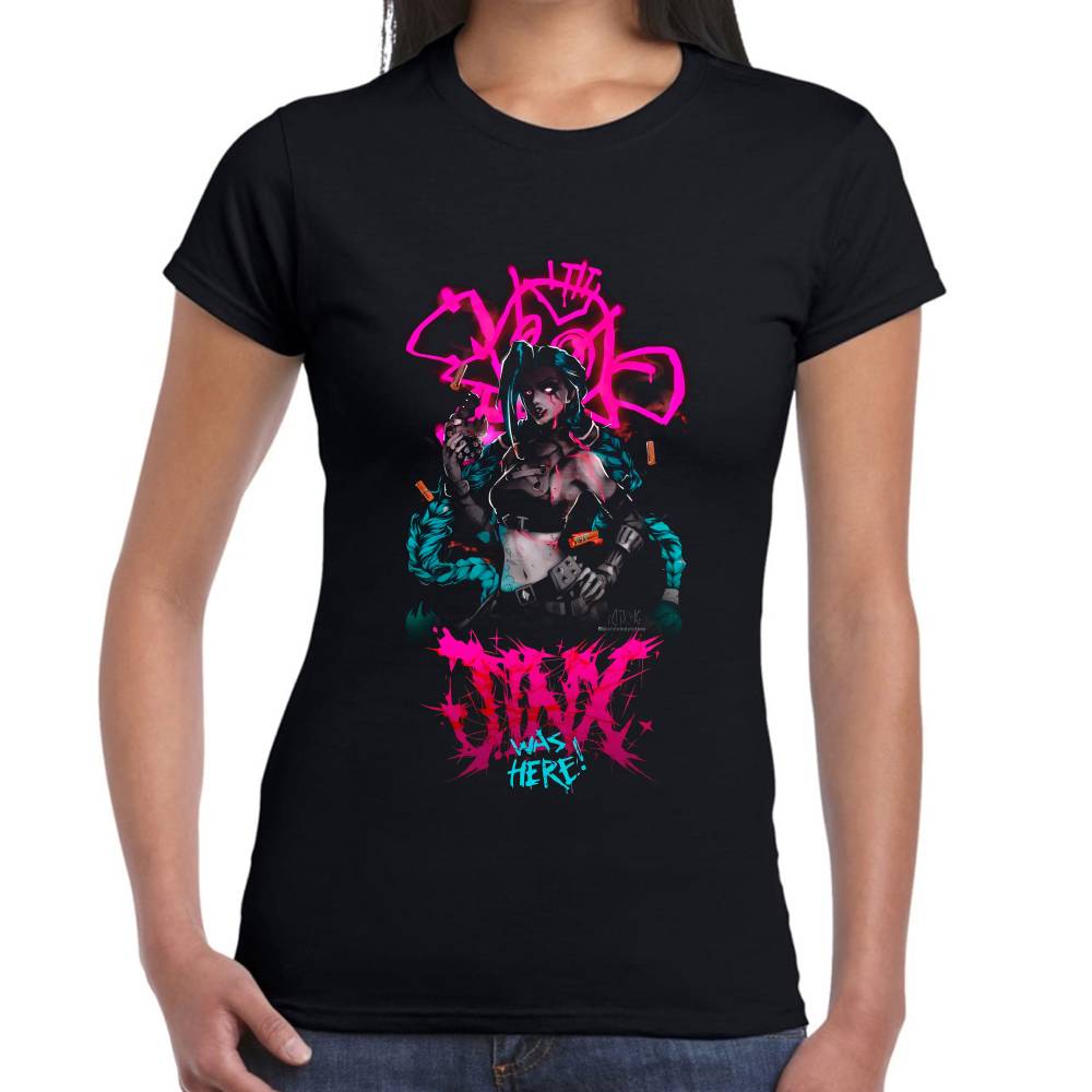 Playera Arcane Jinx Was Here Algodón Premium #0002929