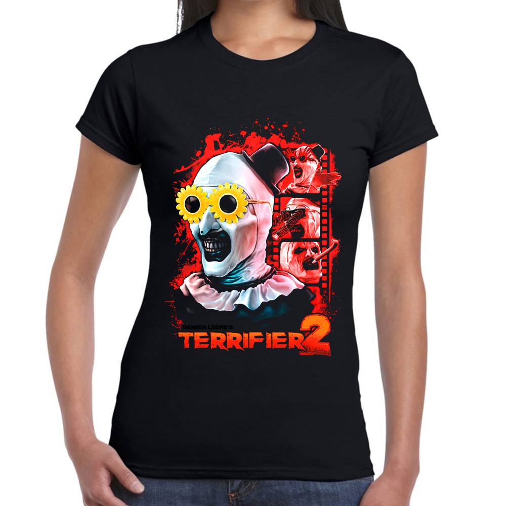 Playera Terrifier Flowers Algodón Premium #0002931 Imagen secundaria del producto