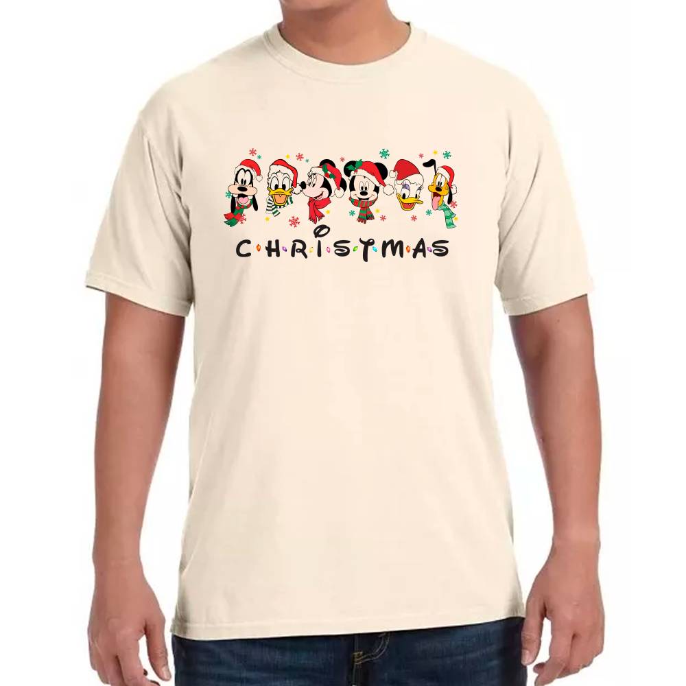 Playera Christmas Disney Personajes Algodón Premium #0002934