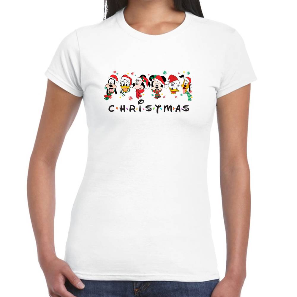 Playera Christmas Disney Personajes Algodón Premium #0002934 Imagen secundaria del producto