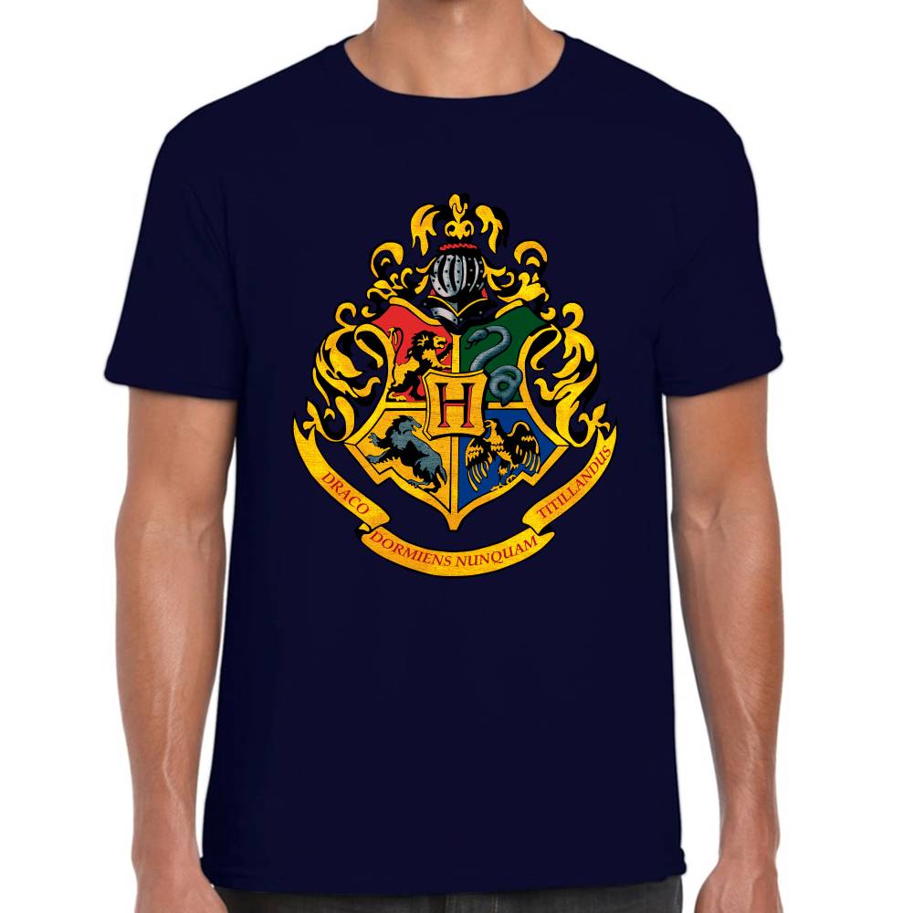 Playera Harry Potter Escudo Hogwarts Algodón Premium #0002936