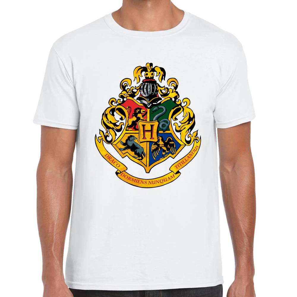 Playera Harry Potter Escudo Hogwarts Algodón Premium #0002936