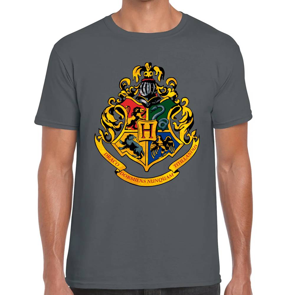 Playera Harry Potter Escudo Hogwarts Algodón Premium #0002936