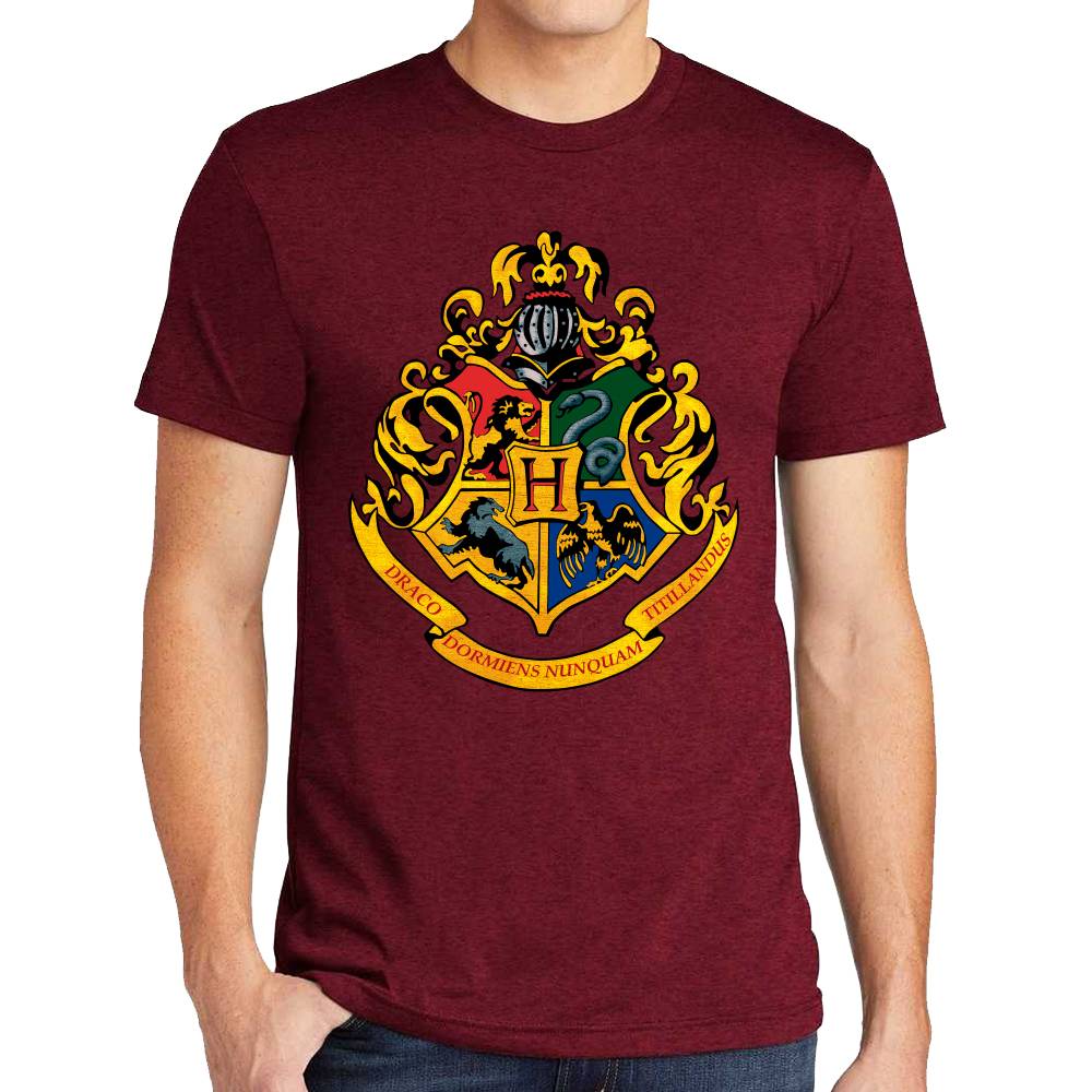 Playera Harry Potter Escudo Hogwarts Algodón Premium #0002936