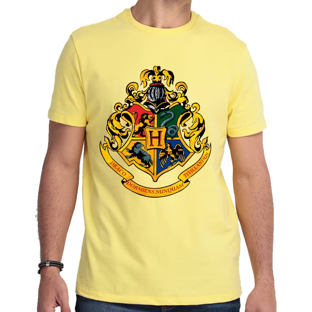 Playera Harry Potter Escudo Hogwarts Algodón Premium #0002936