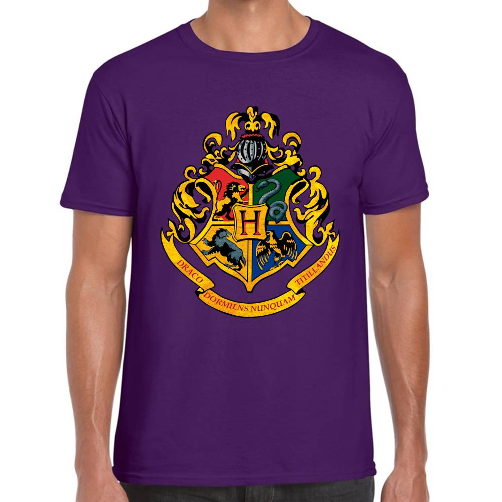 Playera Harry Potter Escudo Hogwarts Algodón Premium #0002936