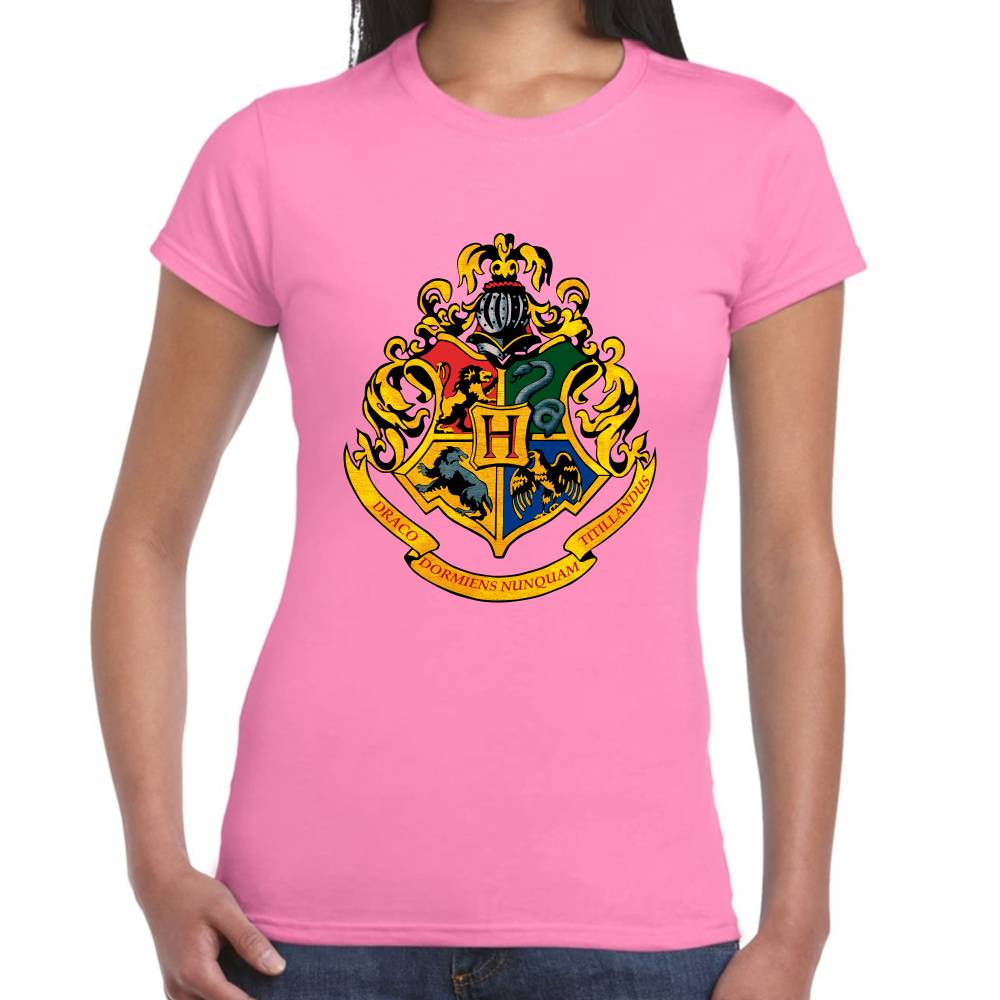 Playera Harry Potter Escudo Hogwarts Algodón Premium #0002936