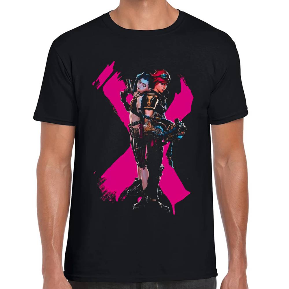 Playera Arcane Vi & Jinx Arcamne Algodón Premium #0002937