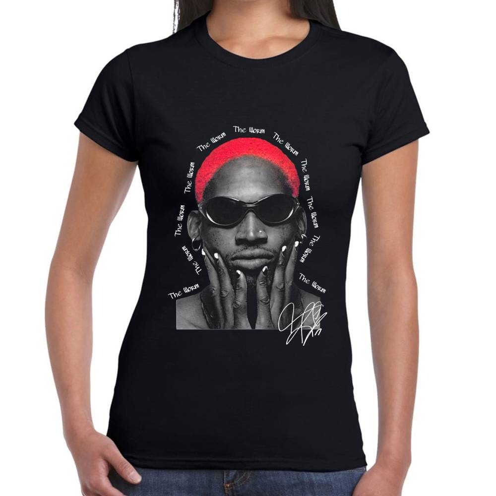 Playera Dennis Rodman Chicago Bulls NBA Algodón Premium #0002940 Imagen secundaria del producto