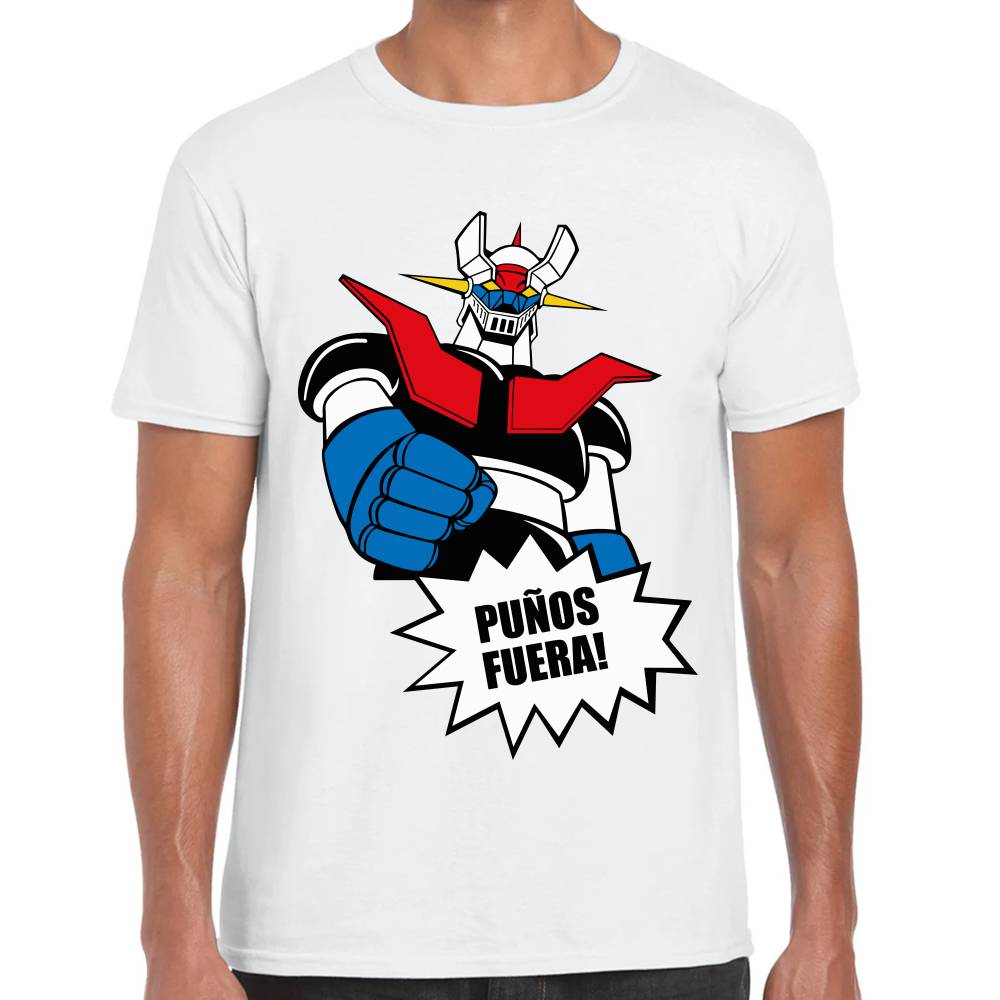 Playera Mazinger Puños Fuera Algodón Premium #0002941