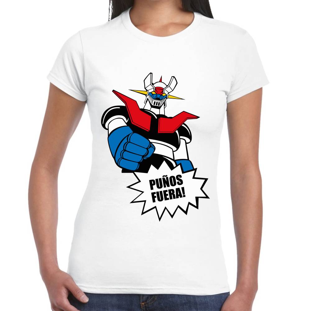 Playera Mazinger Puños Fuera Algodón Premium #0002941