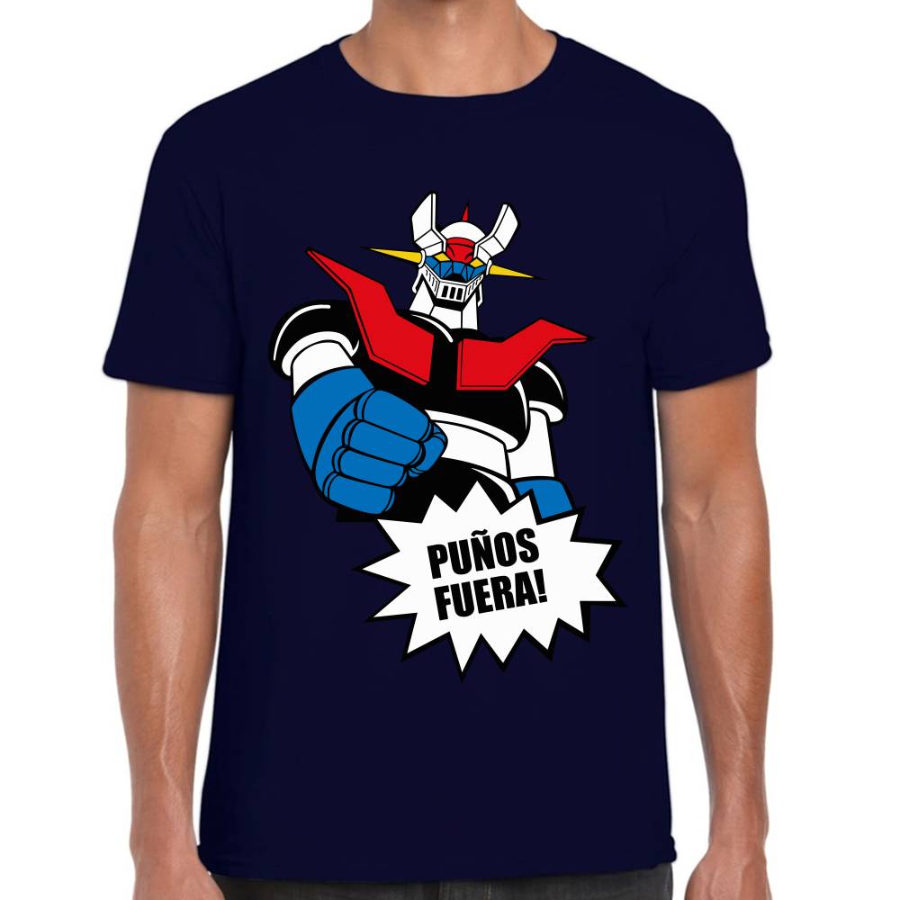 Playera Mazinger Puños Fuera Algodón Premium #0002941