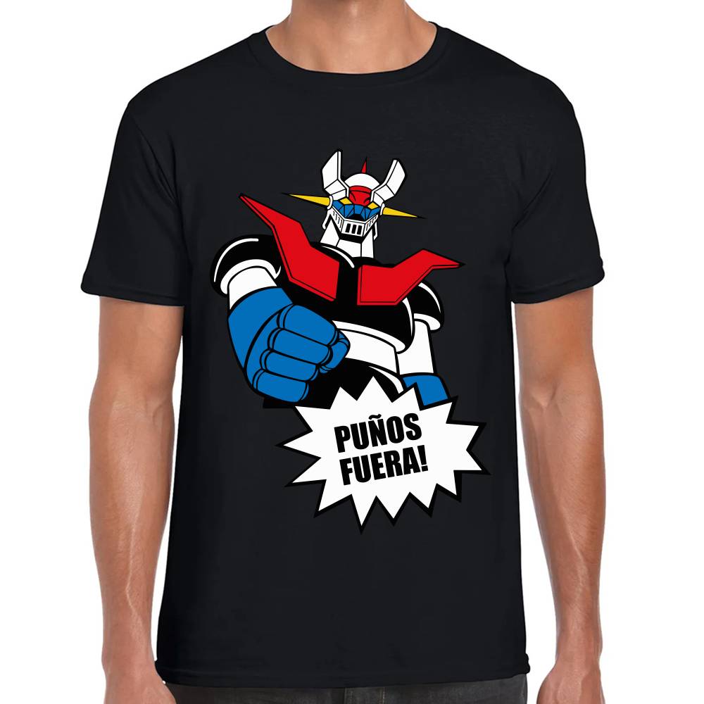 Playera Mazinger Puños Fuera Algodón Premium #0002941
