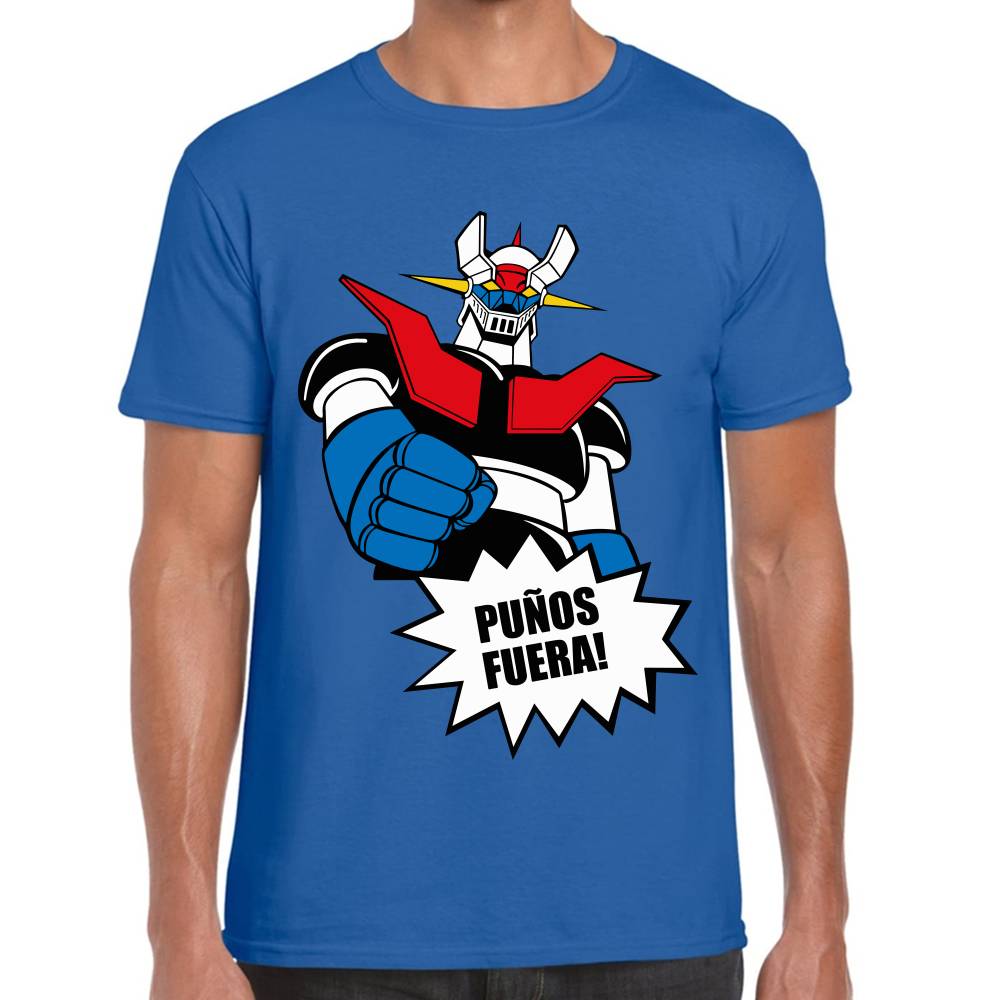 Playera Mazinger Puños Fuera Algodón Premium #0002941