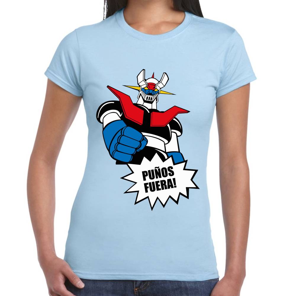Playera Mazinger Puños Fuera Algodón Premium #0002941
