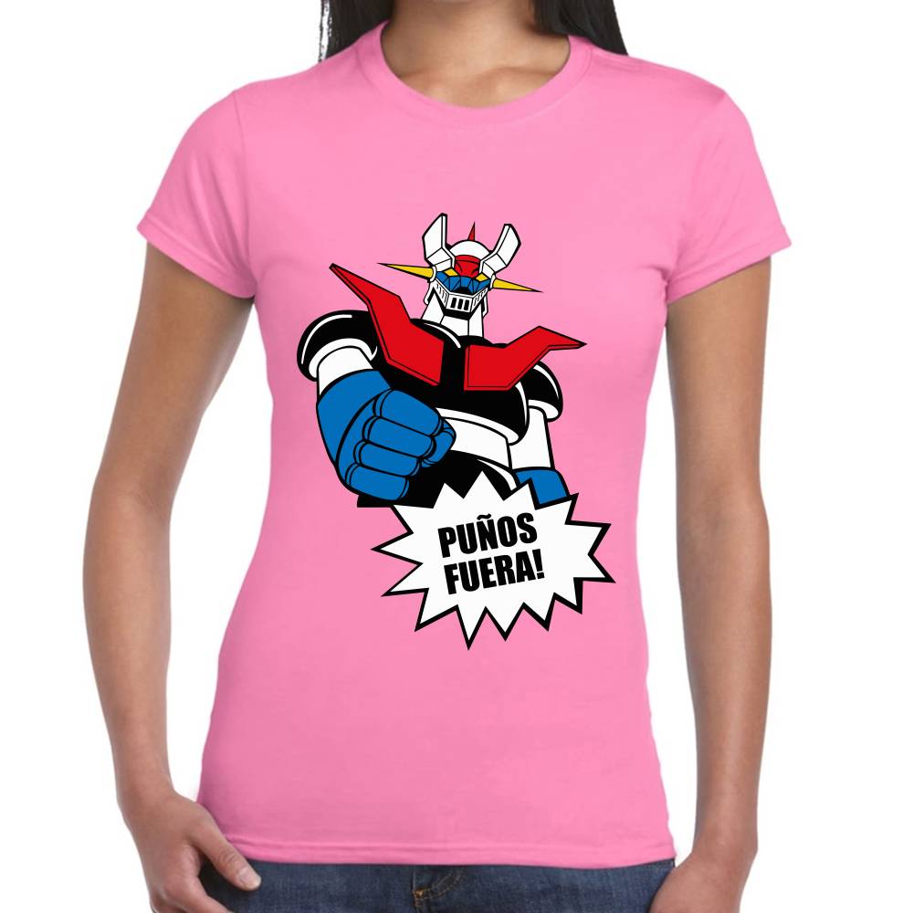 Playera Mazinger Puños Fuera Algodón Premium #0002941