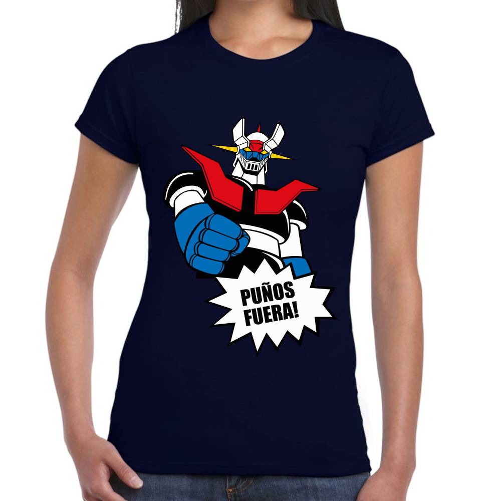 Playera Mazinger Puños Fuera Algodón Premium #0002941