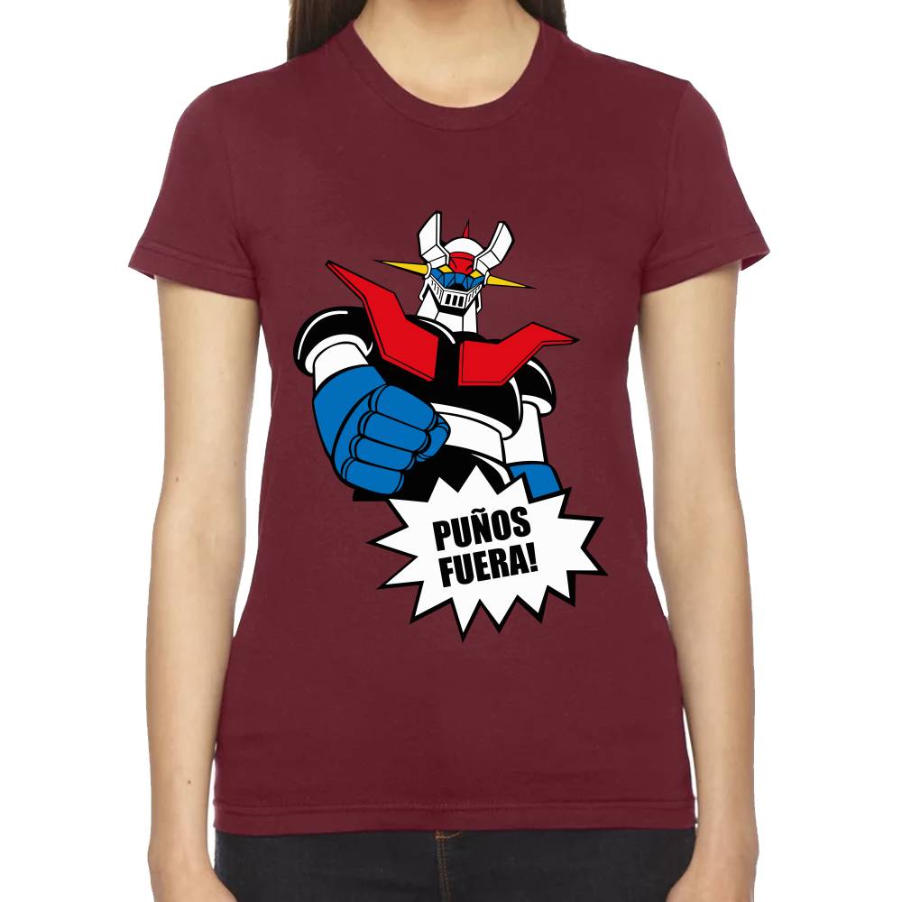 Playera Mazinger Puños Fuera Algodón Premium #0002941