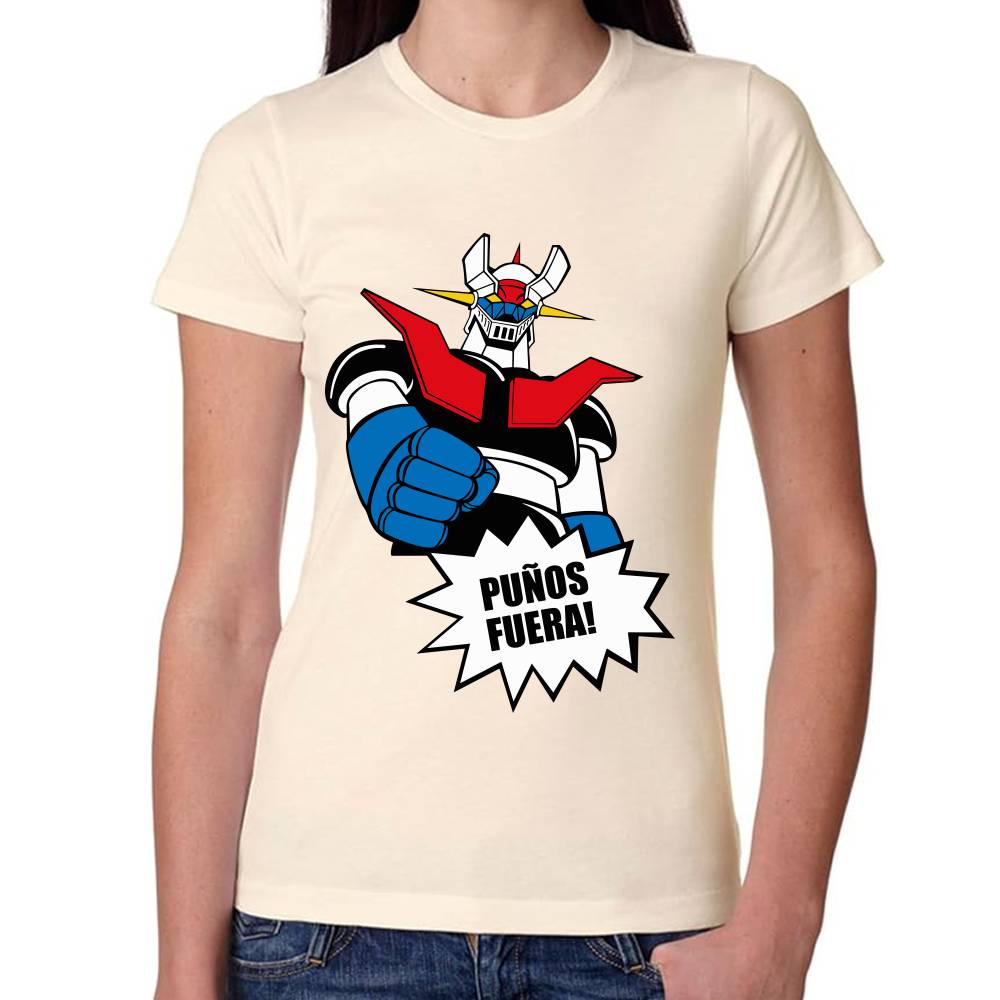 Playera Mazinger Puños Fuera Algodón Premium #0002941