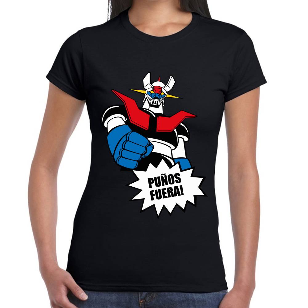 Playera Mazinger Puños Fuera Algodón Premium #0002941