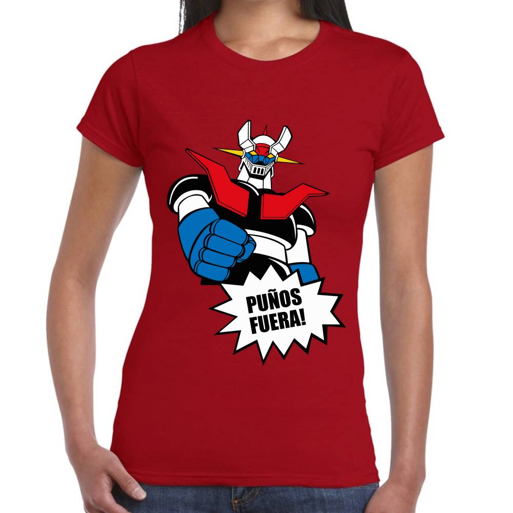 Playera Mazinger Puños Fuera Algodón Premium #0002941
