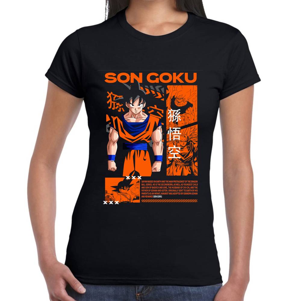 Playera Son Goku Dragon Ball Z Algodón Premium #0002943 Imagen secundaria del producto